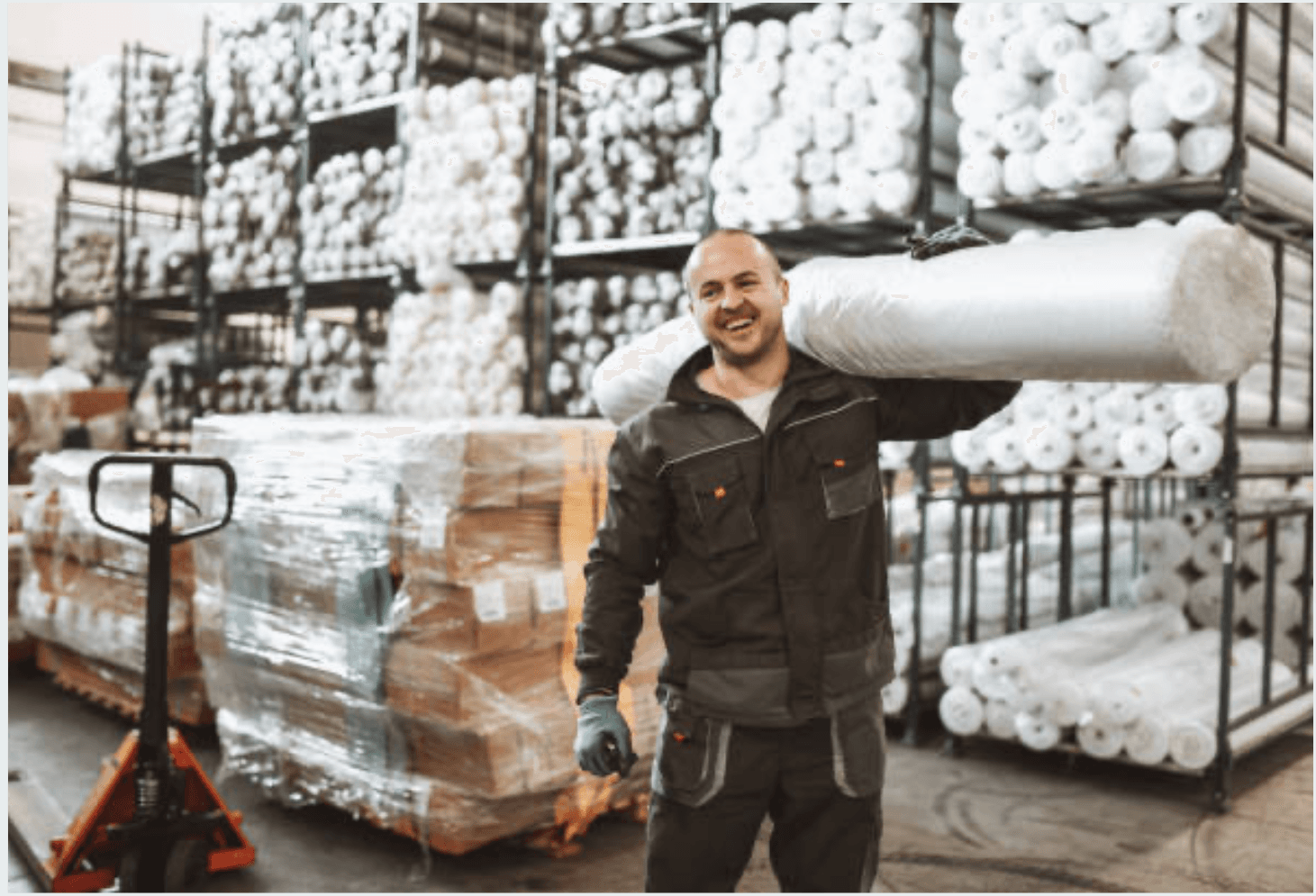 Federico Ciro warehouse operations, showcasing our global distribution network and commitment to reliable delivery